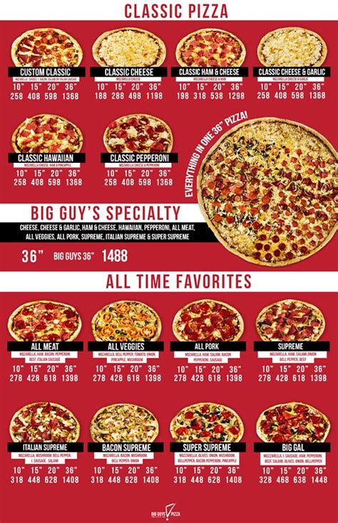 big guys pizza branches|Big Guys Pizza, the Perfect Pizza Joint for Big Appetites .